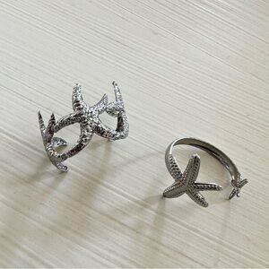 Star Fish Rings (Set of 2)